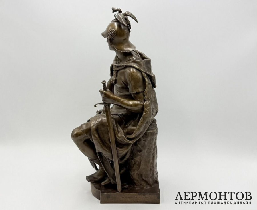 Скульптура Воинская доблесть. Франция, 19 век, Barbedienne. Бронза, патинирование.